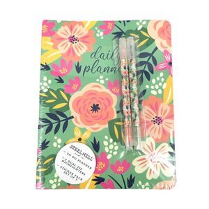 Steel Mill and Co Floral Daily To Do Planner Sticker Dual Tip Highlighter Bundle